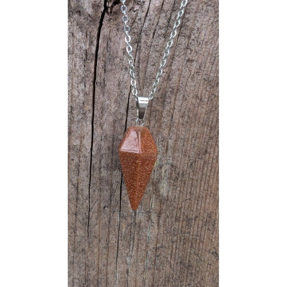 Goldstone Pendant Necklace